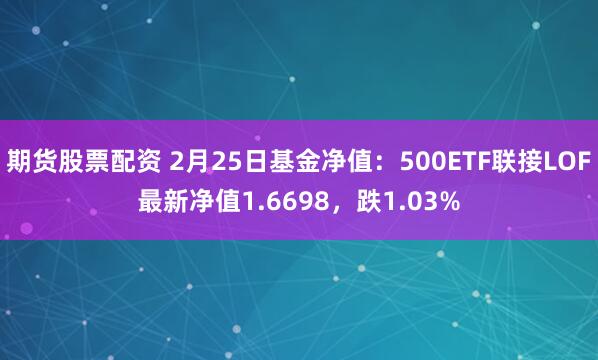 期货股票配资 2月25日基金净值：500ETF联接LOF最新净值1.6698，跌1.03%