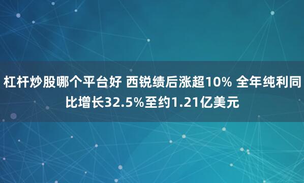 杠杆炒股哪个平台好 西锐绩后涨超10% 全年纯利同比增长32.5%至约1.21亿美元