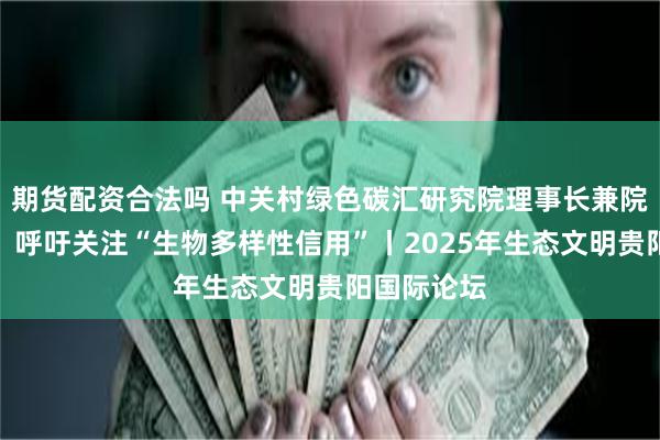 期货配资合法吗 中关村绿色碳汇研究院理事长兼院长李怒云：呼吁关注“生物多样性信用”丨2025年生态文明贵阳国际论坛